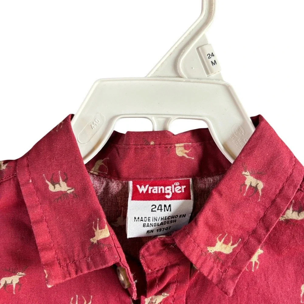 Wrangler Baby Gap Outfit Set 24 Months Animal Print Shirt Pants